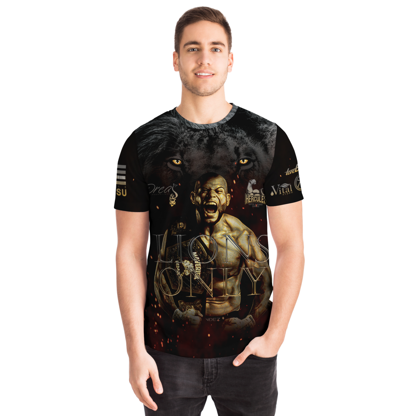 Jared "Spooky Mittenz" Rivera Lions Only T-shirt (Unisex)