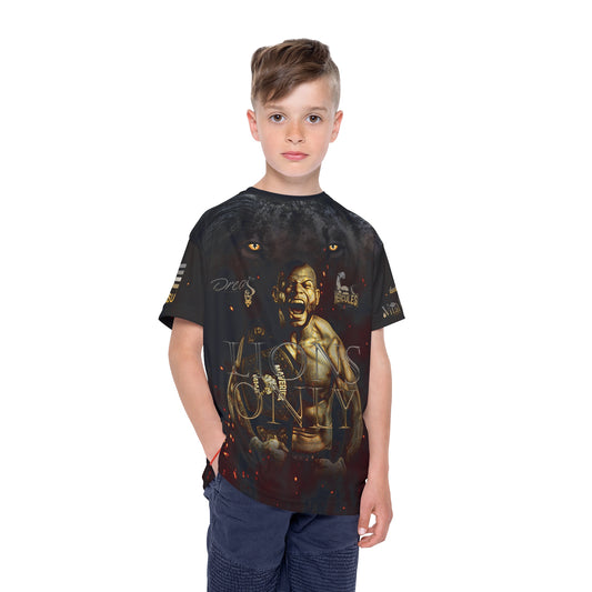 Jared "Spooky Mittenz" Rivera Lions Only Youth T-shirt (Unisex)
